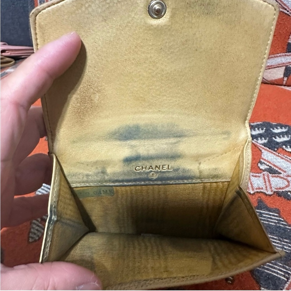 Chanel CC Logo Tan Leather Wallet - Picture 6 of 7